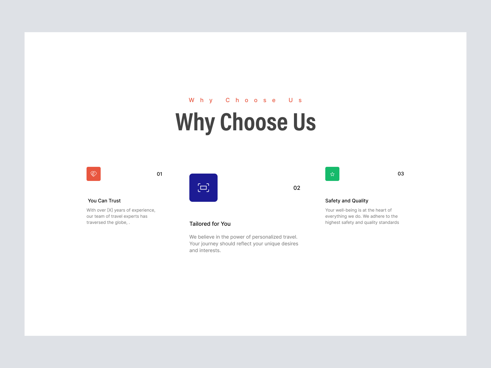Why Choose Us Section Figma Resources | Why Choose Us Section Adobe XD ...